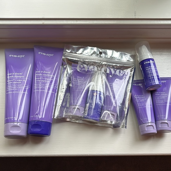 Eva-NYC Tone it Down! Blonde Shampoo, Conditioner, and Leave-in-foam LOT - Picture 2 of 3